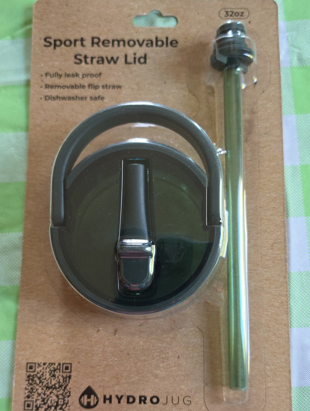 HydroJug 32 oz Sport Removable Straw Lid - Pine